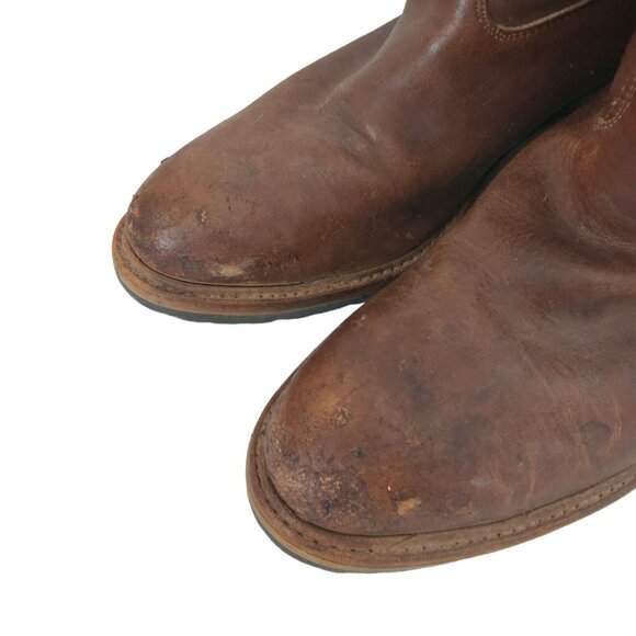 JH Hall Steel Toe Mens Boots 11.5 D Brown Pull On main image 4